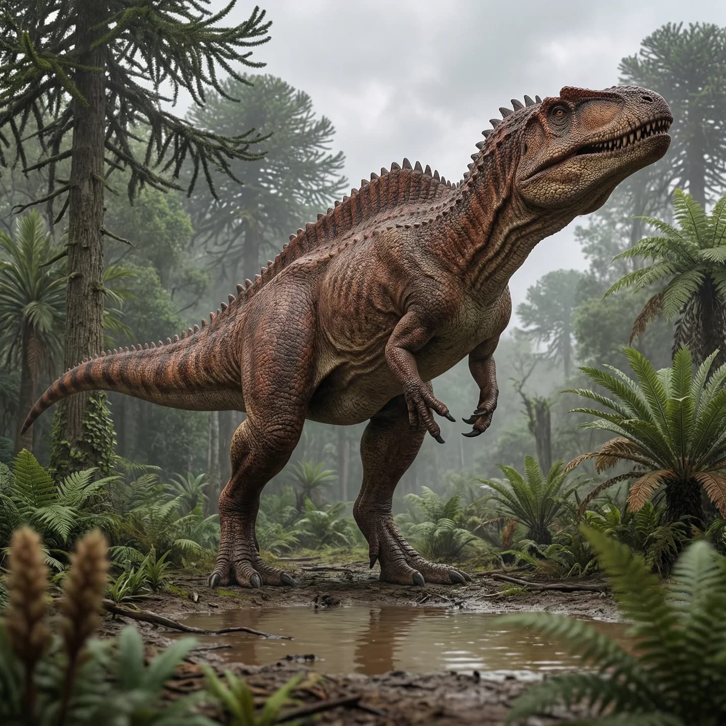 Acrocanthosaurus (Acrocanthosaurus atokensis) restoration