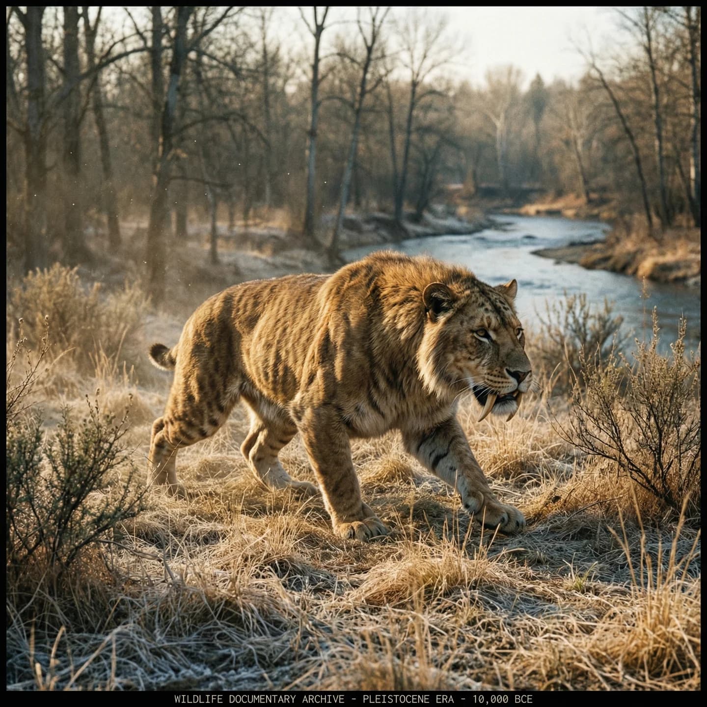 스밀로돈 (Smilodon) 복원도