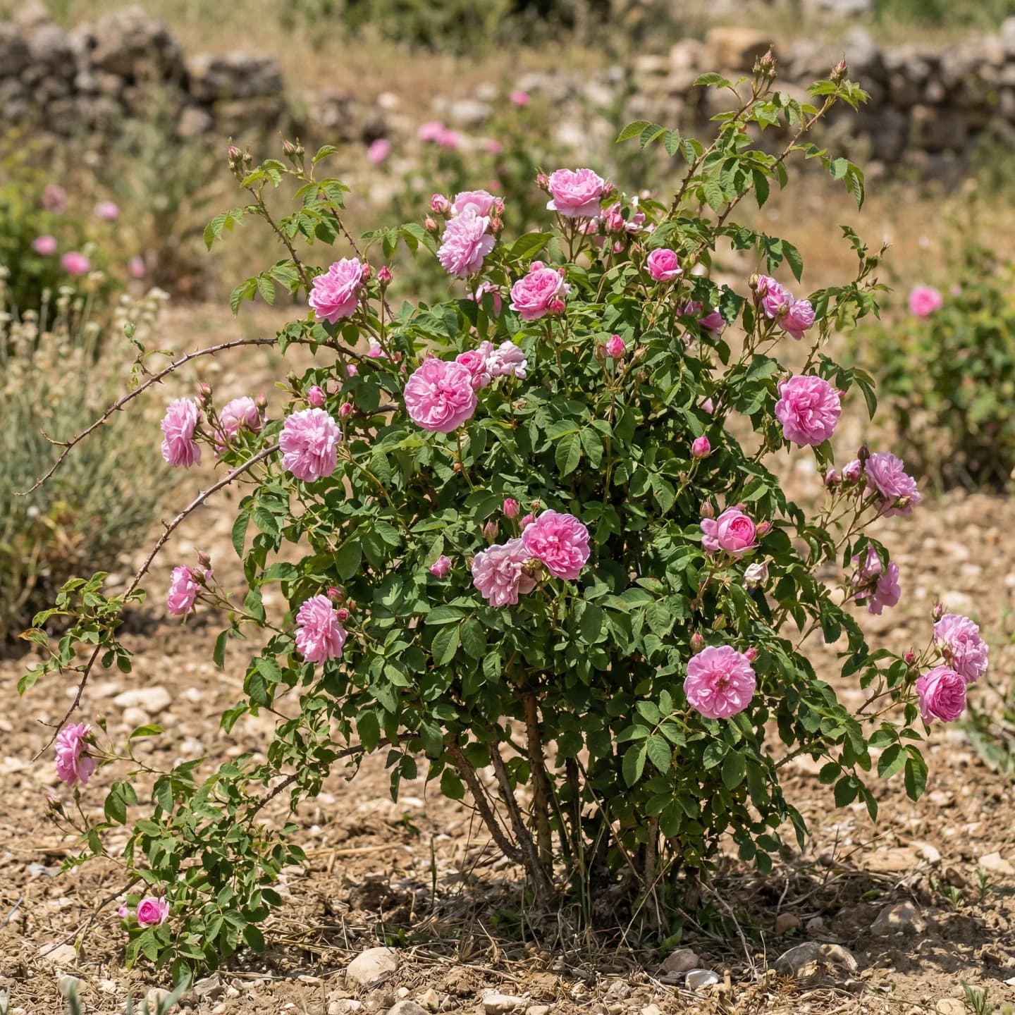 Damask Rose (Rosa × damascena)