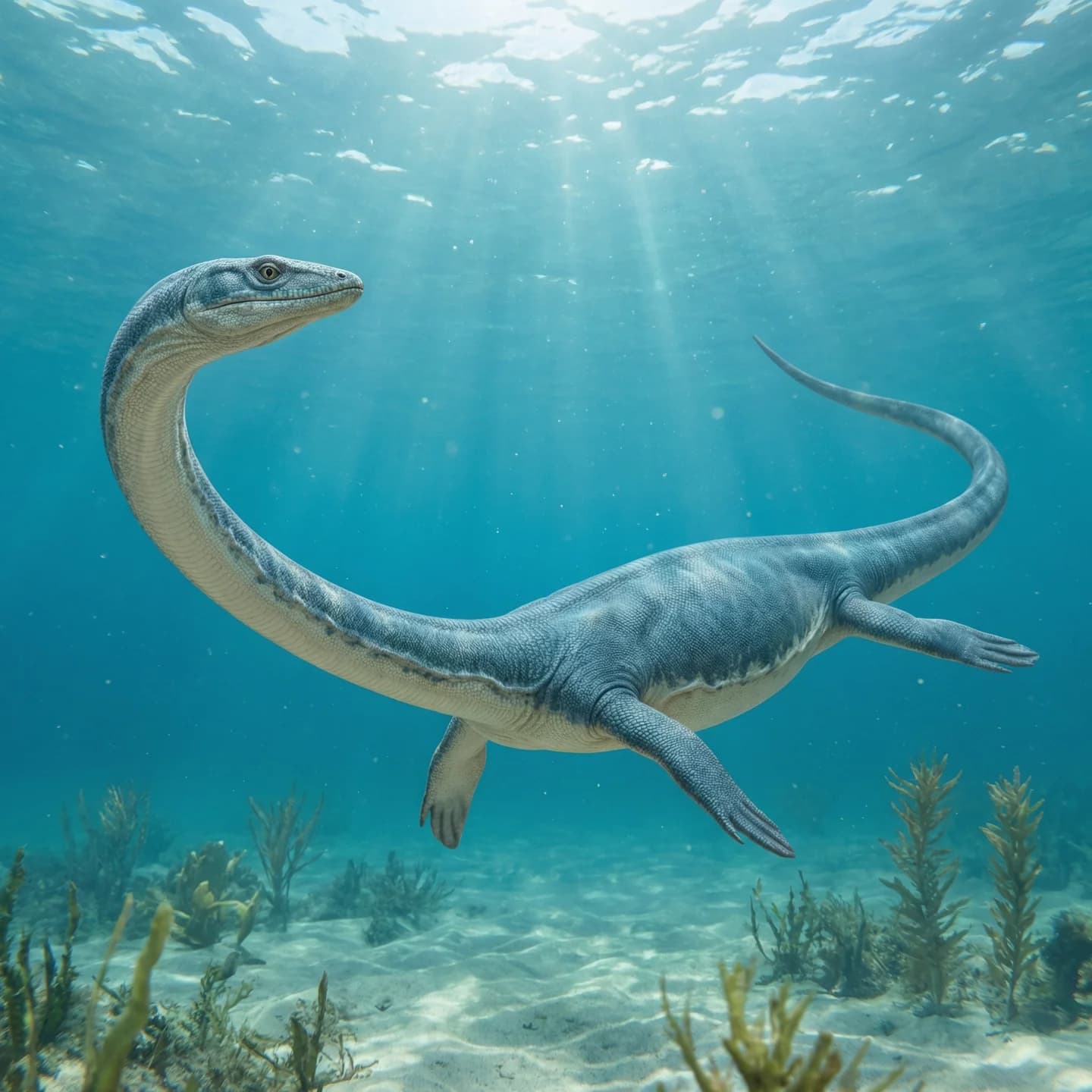 타니스트로페우스 (Tanystropheus longobardicus) 복원도