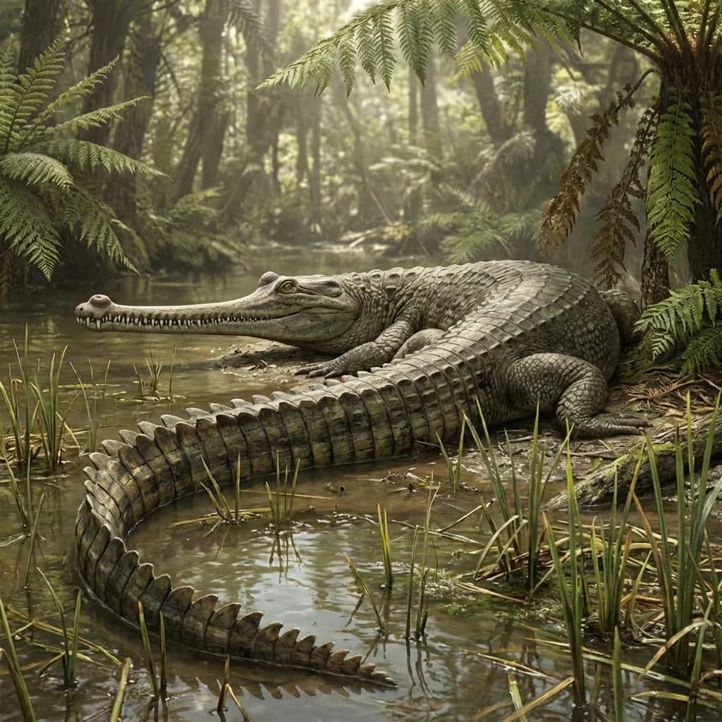 Mystriosuchus (Mystriosuchus planirostris) restoration