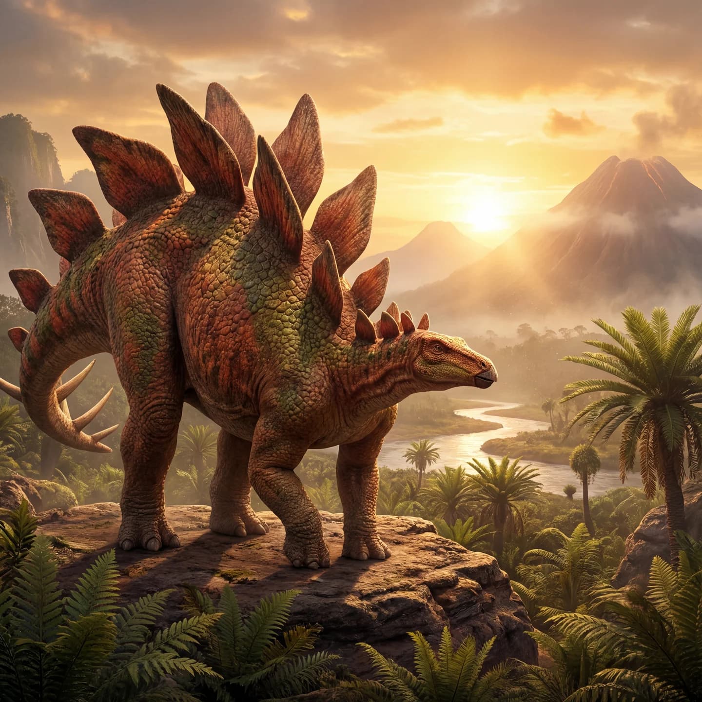 Stegosaurus (Stegosaurus stenops) restoration