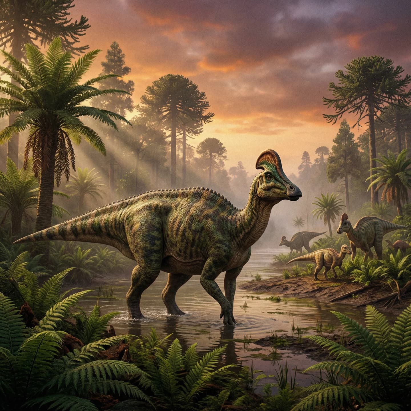 Corythosaurus (Corythosaurus casuarius) restoration