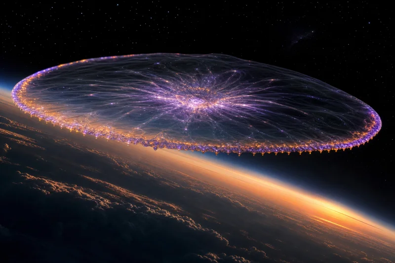 Luminous Skimmer — imagined extraterrestrial life-form illustration, not real on Earth or any exoplanet | DinoLifePedia
