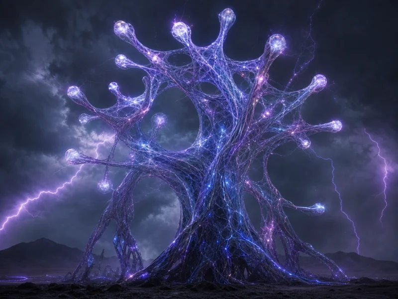 Synaptic Storm Weaver — imagined extraterrestrial life-form illustration, not real on Earth or any exoplanet | DinoLifePedia