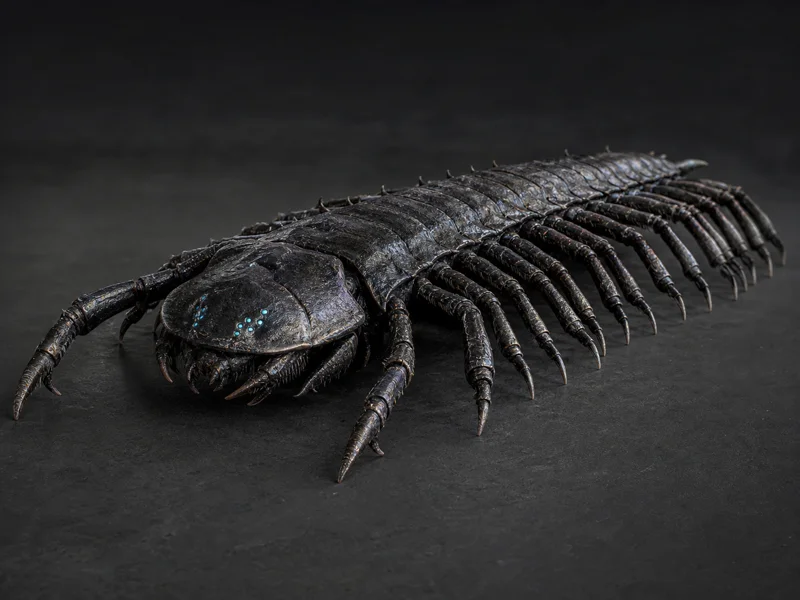 Umbral Octodecad — imagined extraterrestrial life-form illustration, not real on Earth or any exoplanet | DinoLifePedia