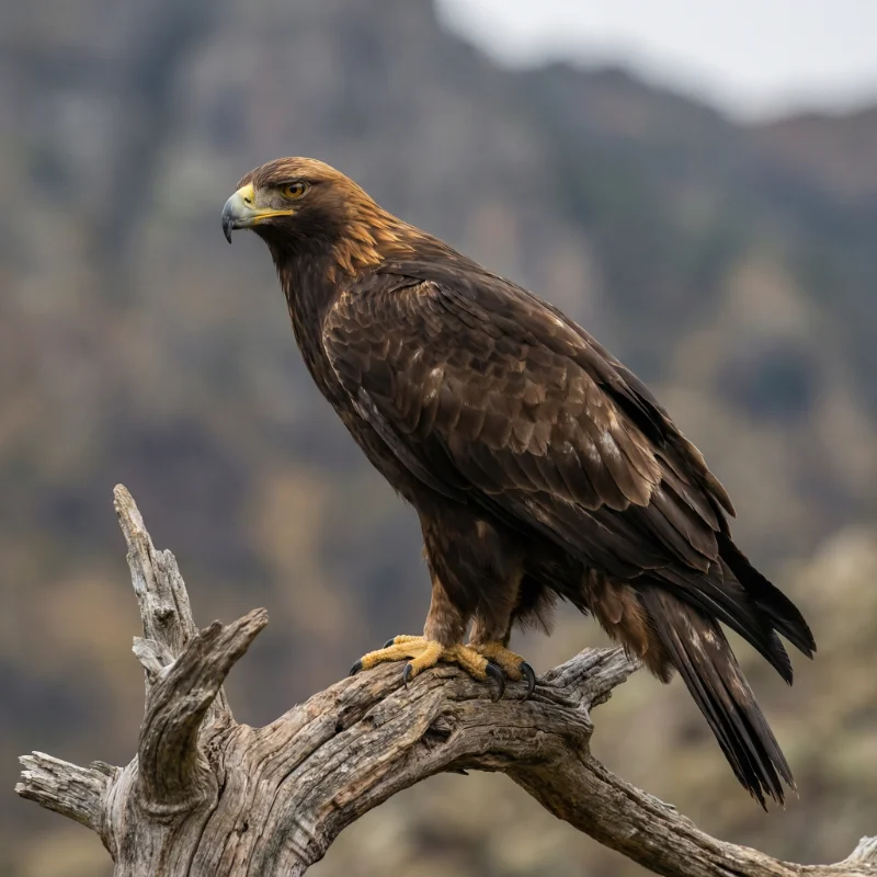 검독수리 (Aquila chrysaetos) — 조류 현생 생물 일러스트 | DinoLifePedia