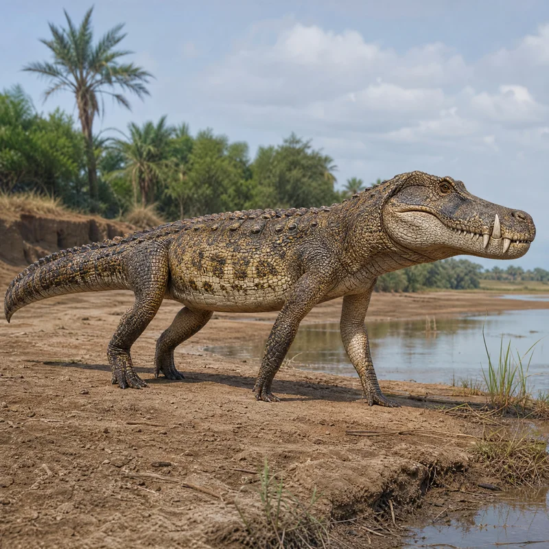 카프로수쿠스 (Kaprosuchus saharicus) — 악어류 · 백악기 고생물 일러스트 | DinoLifePedia