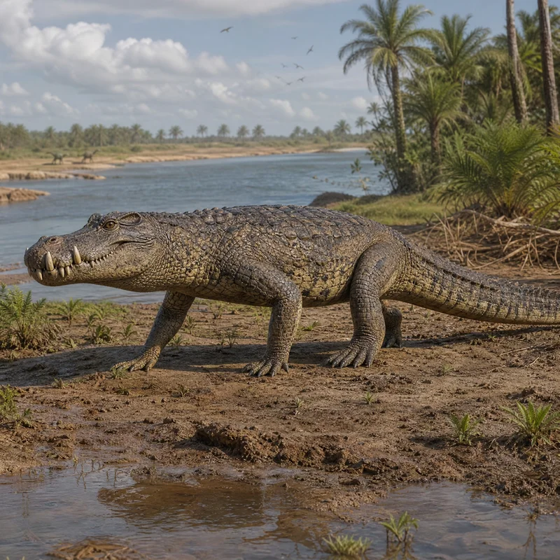 카프로수쿠스 (Kaprosuchus saharicus) — 악어류 · 백악기 고생물 일러스트 | DinoLifePedia