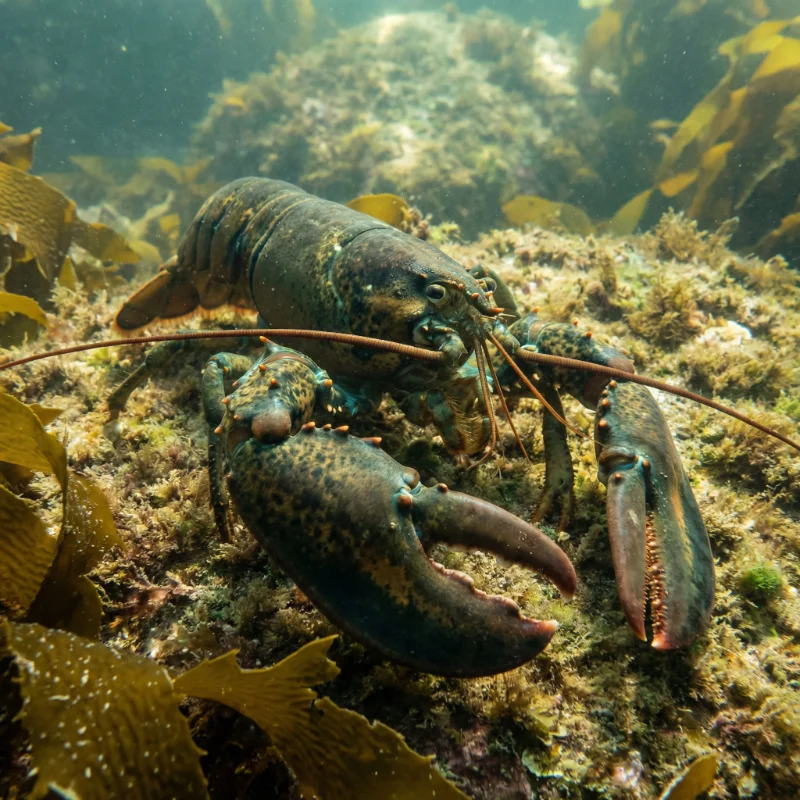 아메리카바닷가재 (Homarus americanus) — 갑각류 현생 생물 일러스트 | DinoLifePedia