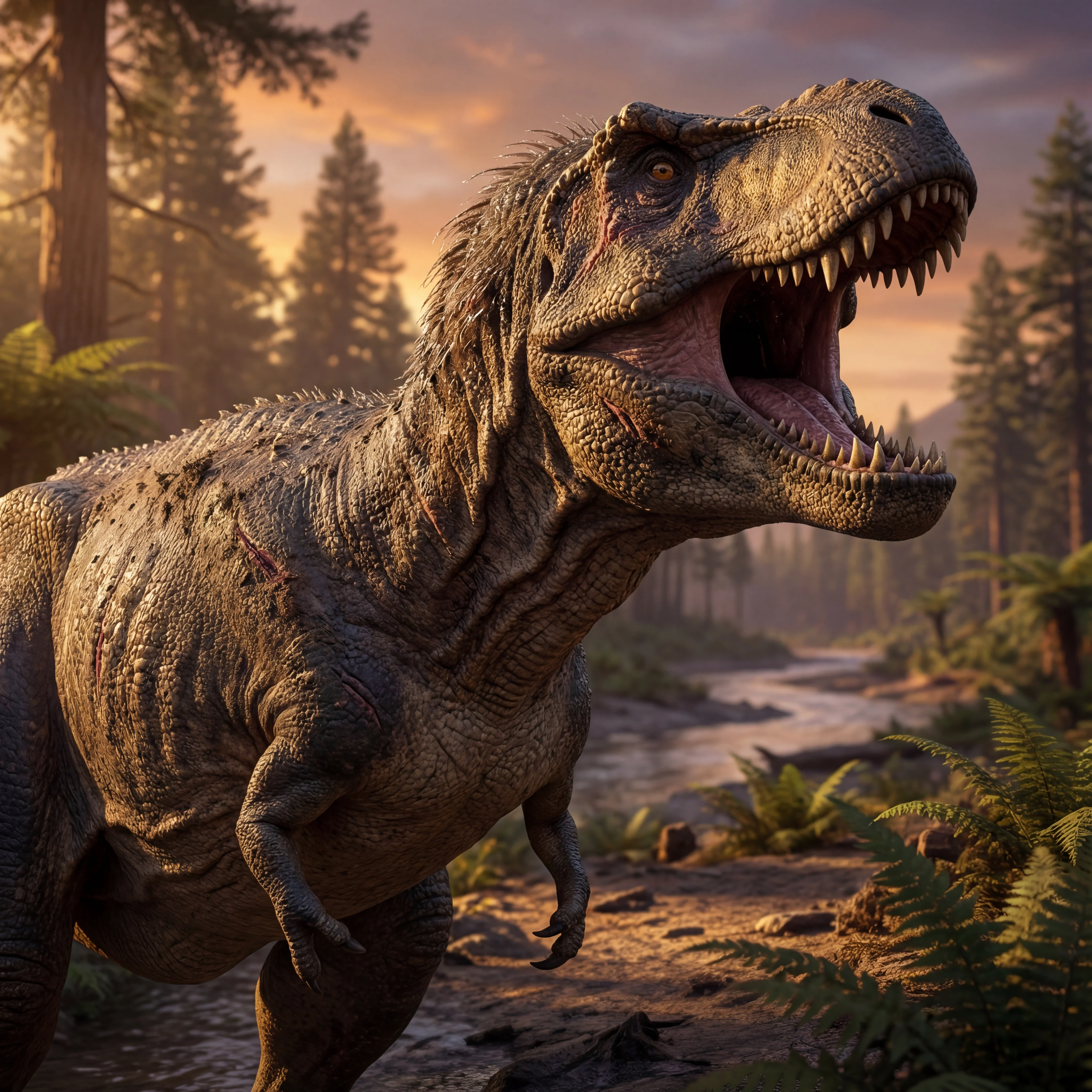 티라노사우루스 (Tyrannosaurus rex) — 공룡 · 백악기 고생물 일러스트 | DinoLifePedia