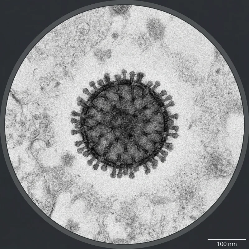 인플루엔자 바이러스 (Influenzavirus A, B, C, D) — 바이러스 미생물 일러스트 | DinoLifePedia