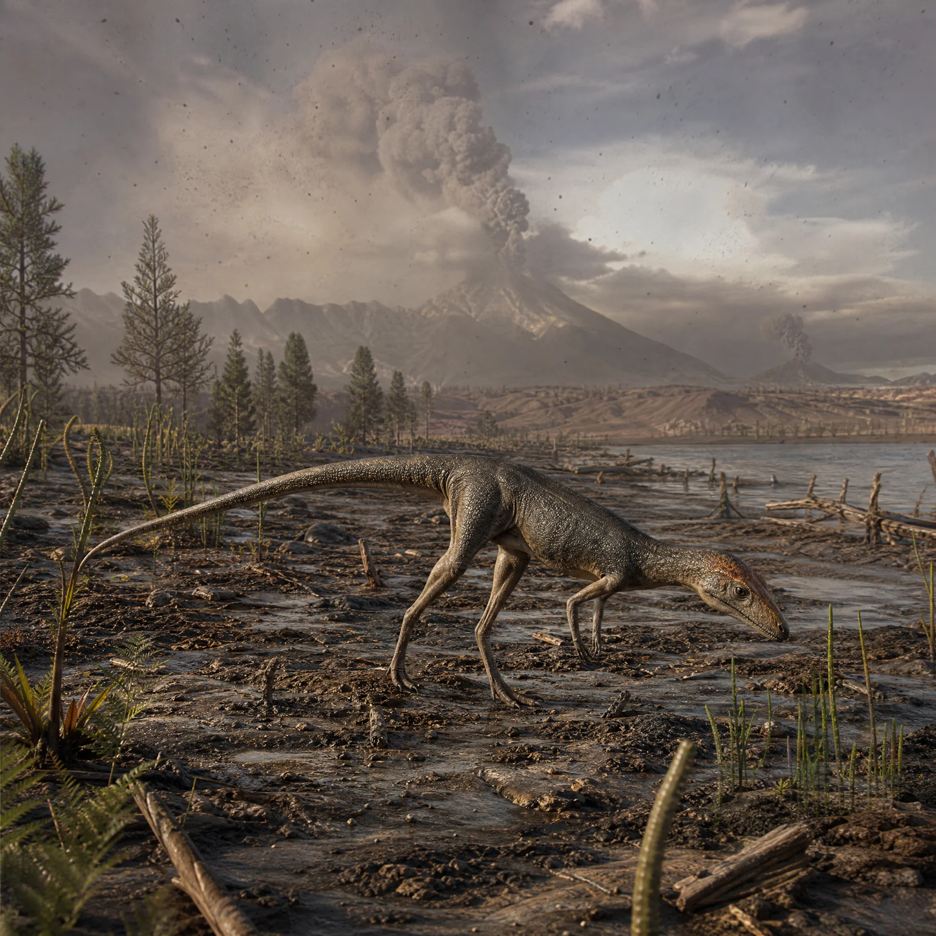 Marasuchus (Marasuchus lilloensis) — Dinosaurs · Triassic Period prehistoric life illustration | DinoLifePedia