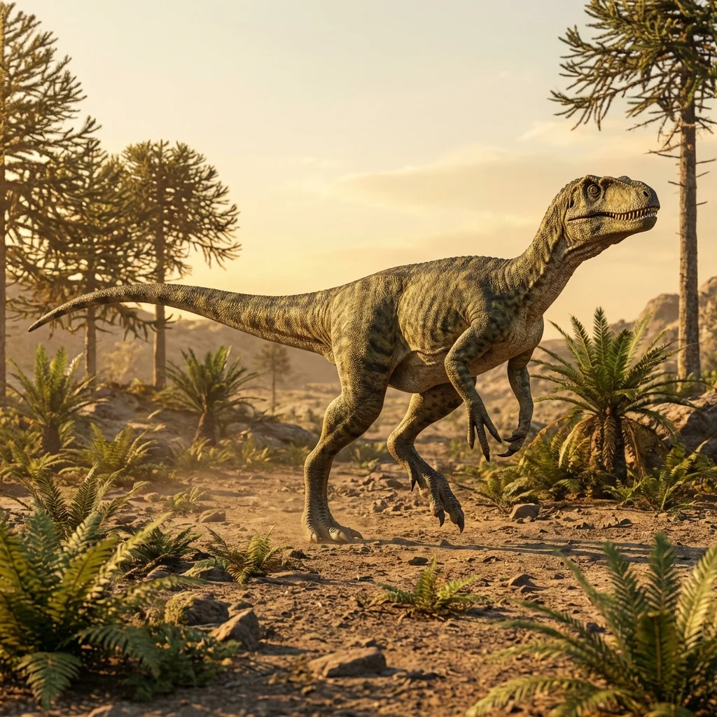 Liliensternus | Dinosaurs · Triassic Period · prehistoric Liliensternus (Liliensternus liliensterni) — Dinosaurs · Triassic Period prehistoric life illustration | DinoLifePedia