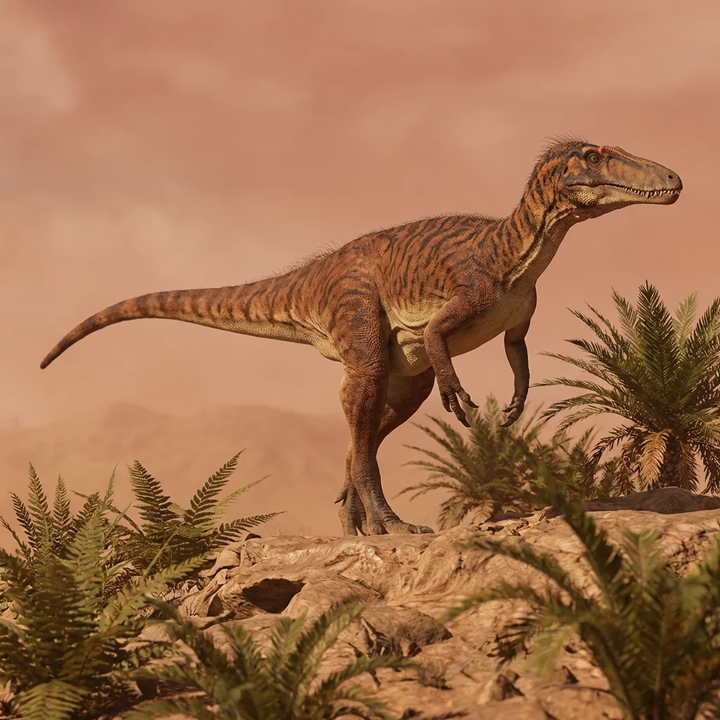 Liliensternus | Dinosaurs · Triassic Period · prehistoric Liliensternus (Liliensternus liliensterni) — Dinosaurs · Triassic Period prehistoric life illustration | DinoLifePedia