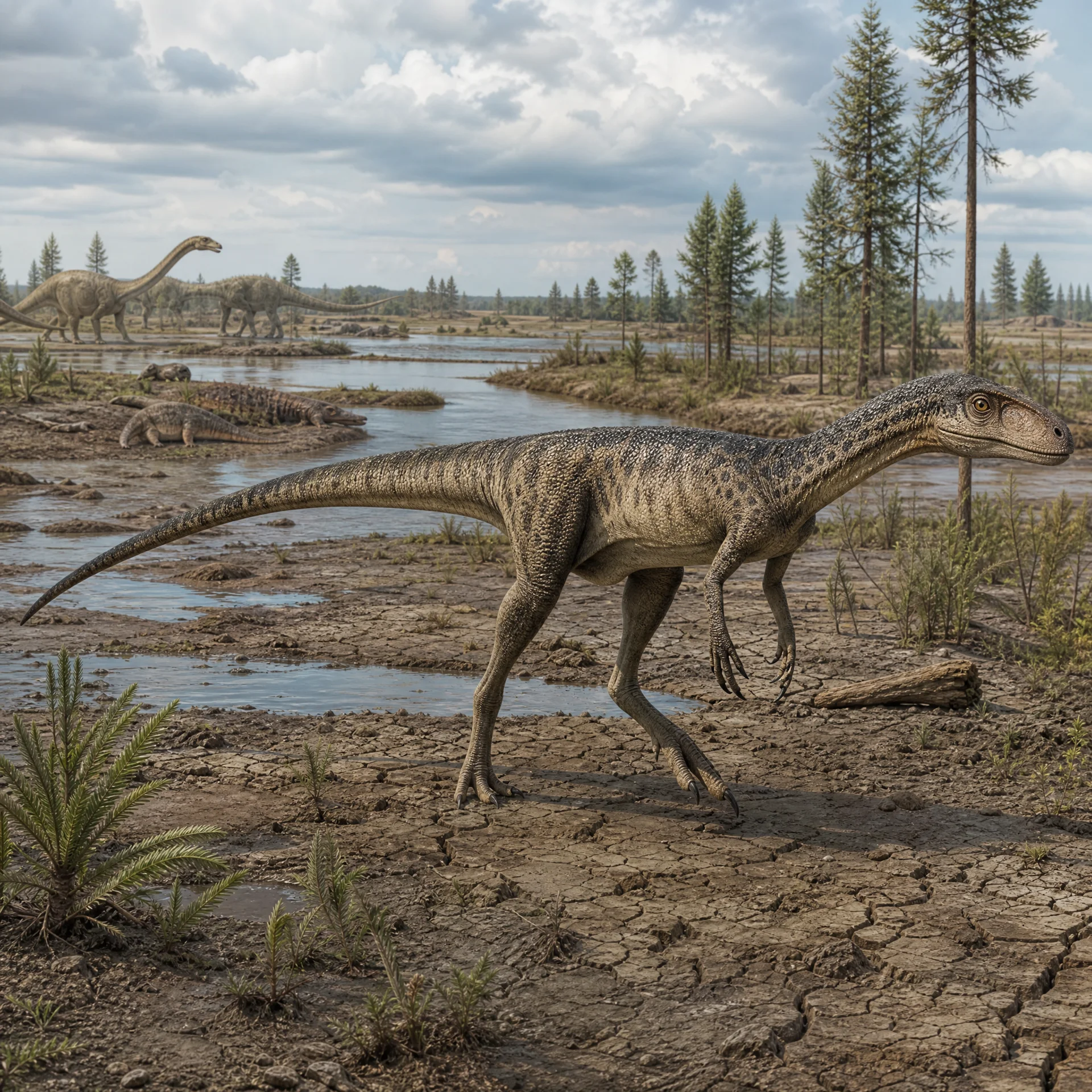 Liliensternus | Dinosaurs · Triassic Period · prehistoric Liliensternus (Liliensternus liliensterni) — Dinosaurs · Triassic Period prehistoric life illustration | DinoLifePedia