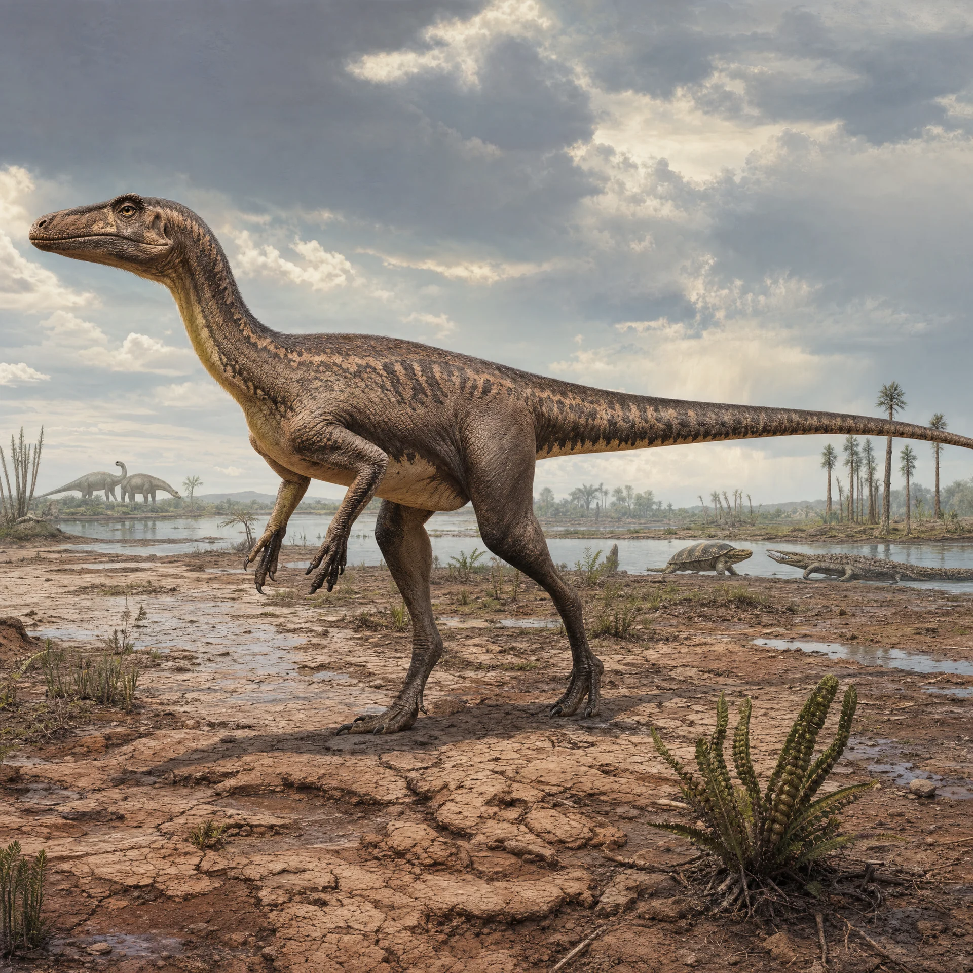 Liliensternus | Dinosaurs · Triassic Period · prehistoric Liliensternus (Liliensternus liliensterni) — Dinosaurs · Triassic Period prehistoric life illustration | DinoLifePedia