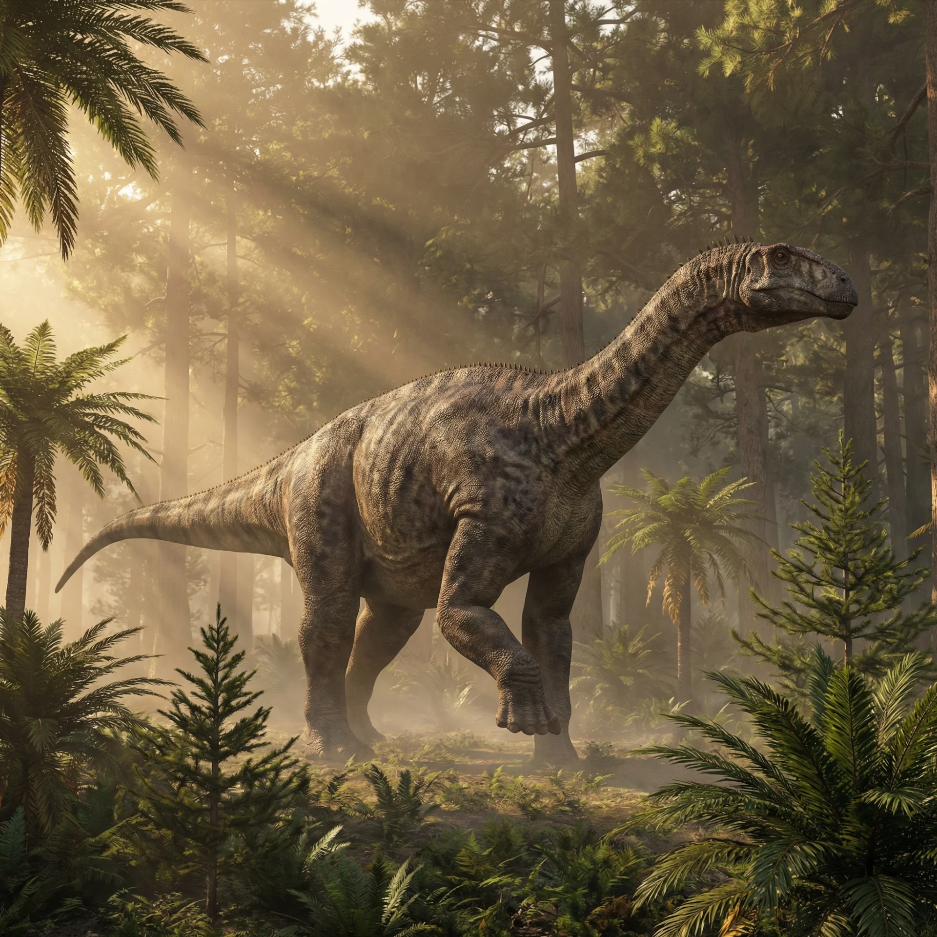 Vulcanodon (Vulcanodon karibaensis) — Dinosaurs · Jurassic Period prehistoric life illustration | DinoLifePedia