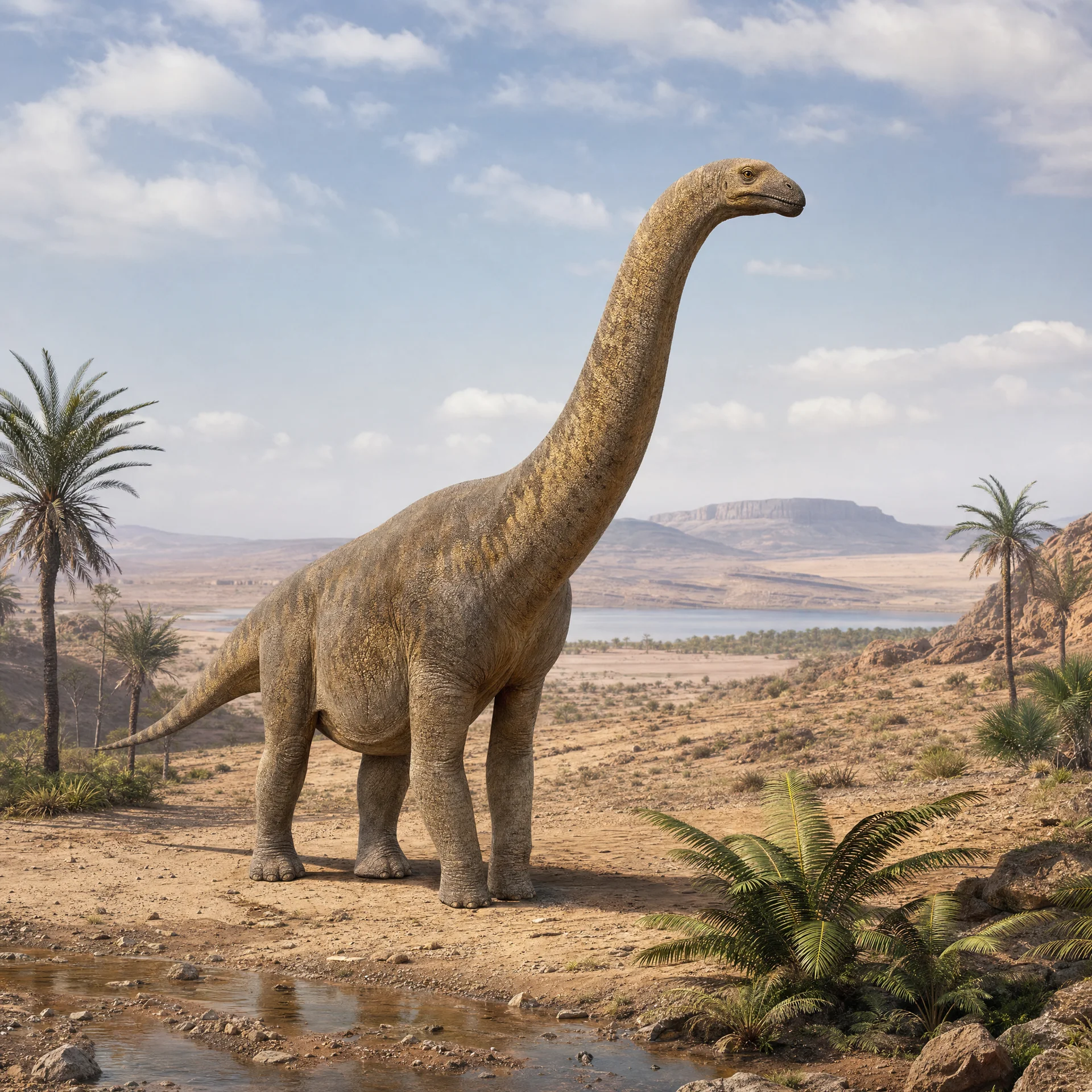 Vulcanodon (Vulcanodon karibaensis) — Dinosaurs · Jurassic Period prehistoric life illustration | DinoLifePedia