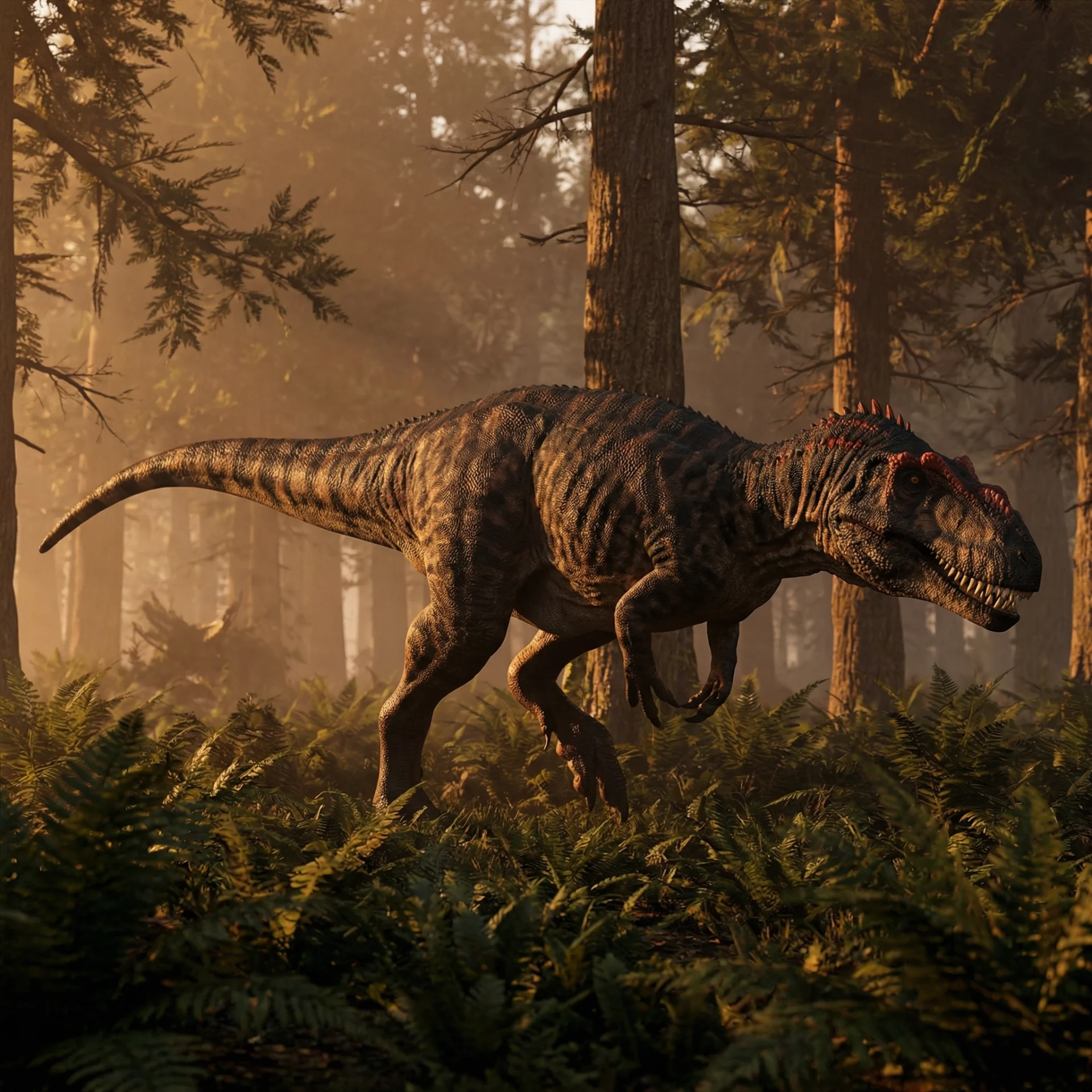 Sinraptor (Sinraptor dongi) — Dinosaurs · Jurassic Period prehistoric life illustration | DinoLifePedia