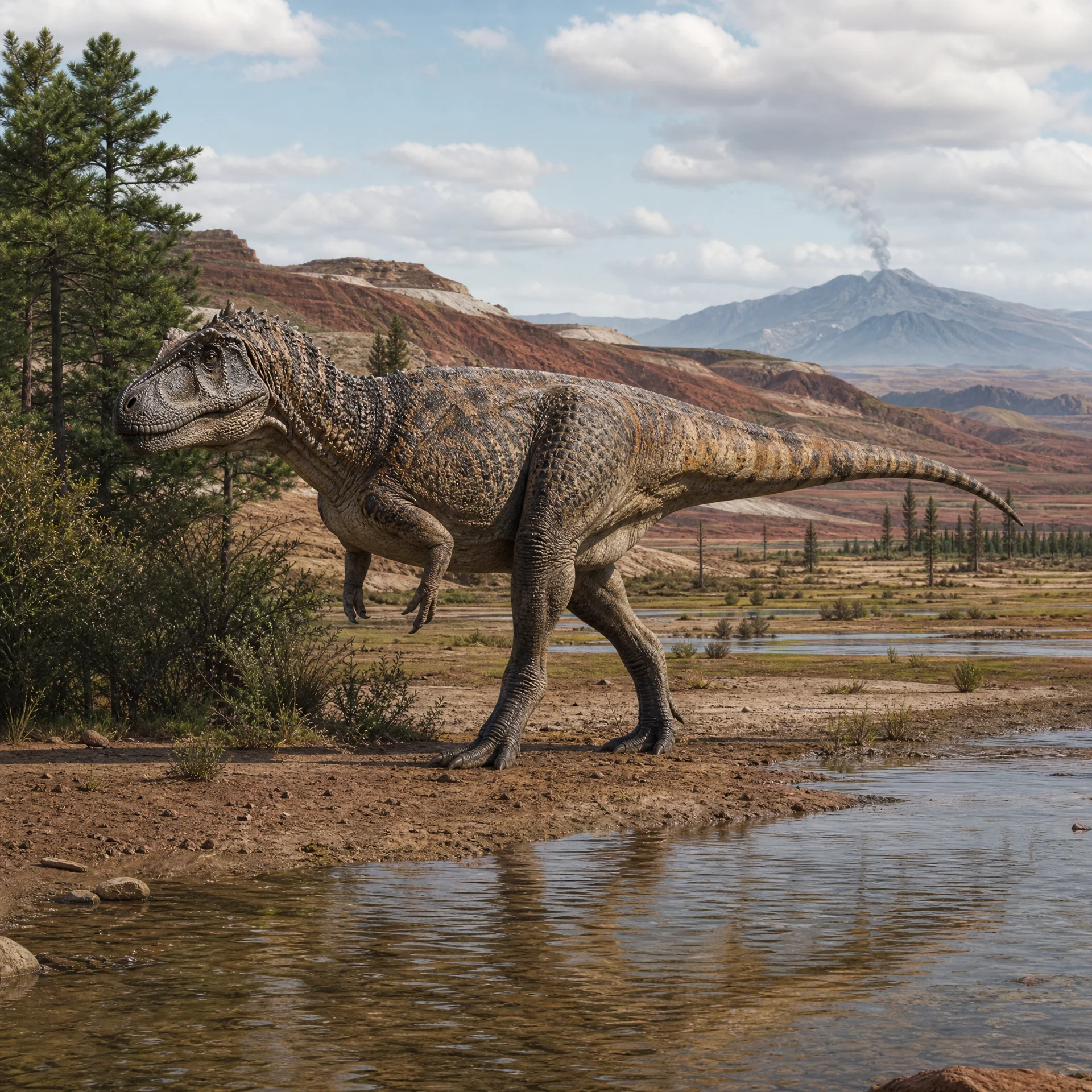 Sinraptor (Sinraptor dongi) — Dinosaurs · Jurassic Period prehistoric life illustration | DinoLifePedia