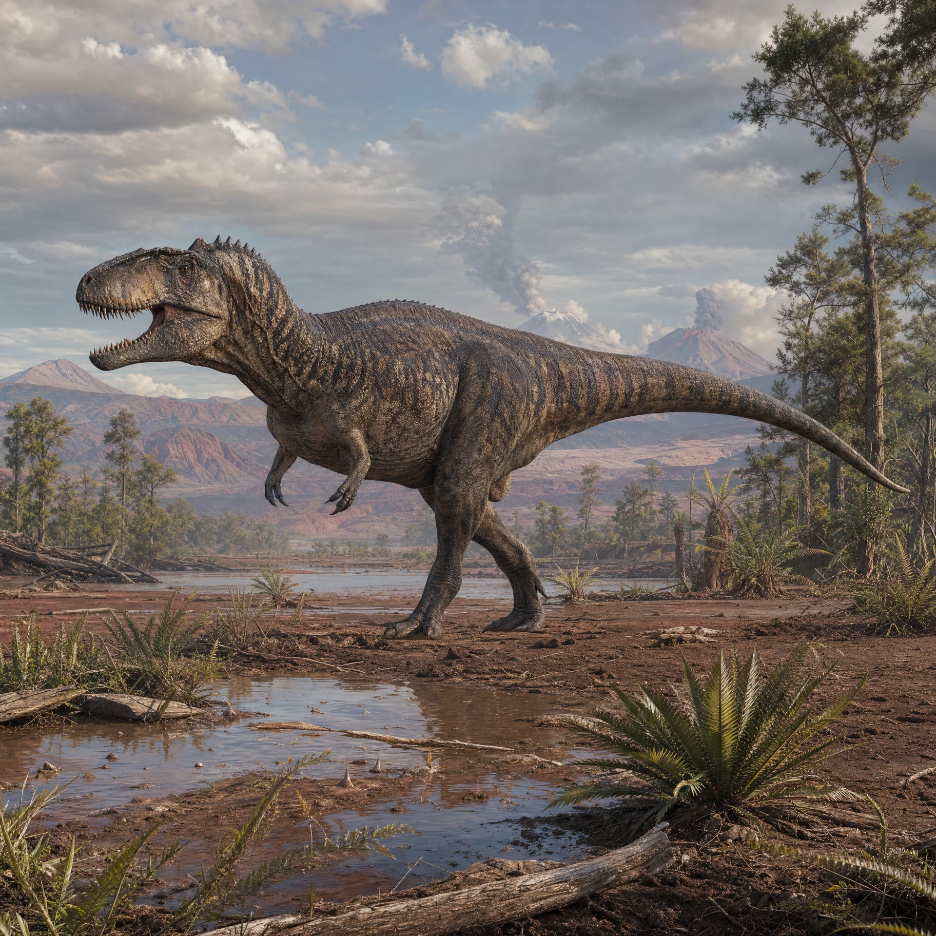 Sinraptor (Sinraptor dongi) — Dinosaurs · Jurassic Period prehistoric life illustration | DinoLifePedia