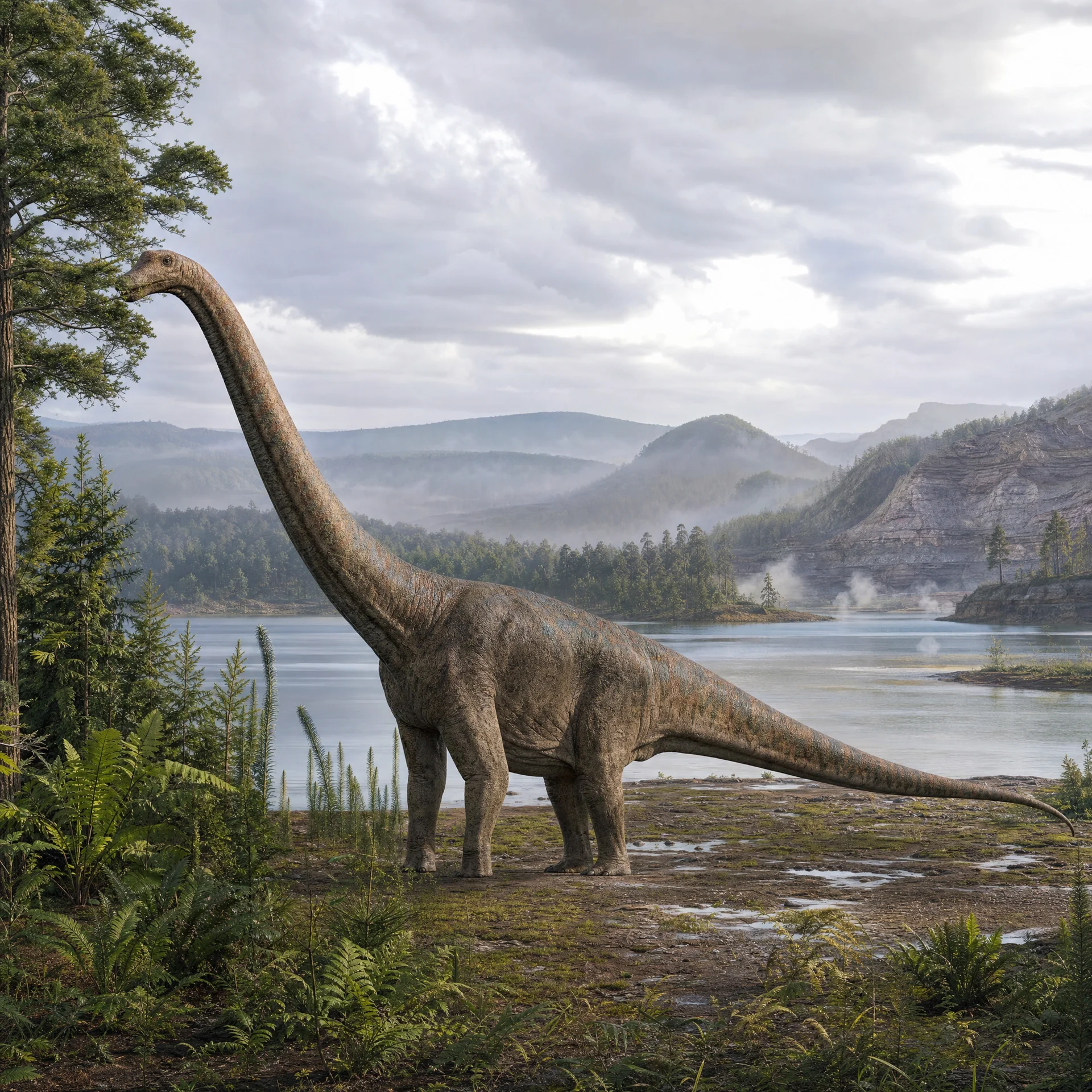 Dongbeititan (Dongbeititan dongi) — Dinosaurs · Cretaceous Period prehistoric life illustration | DinoLifePedia