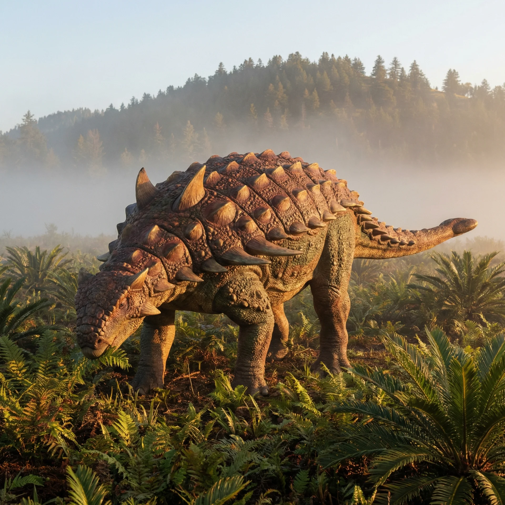 Peloroplites (Peloroplites cedrimontanus) — Dinosaurs · Cretaceous Period prehistoric life illustration | DinoLifePedia