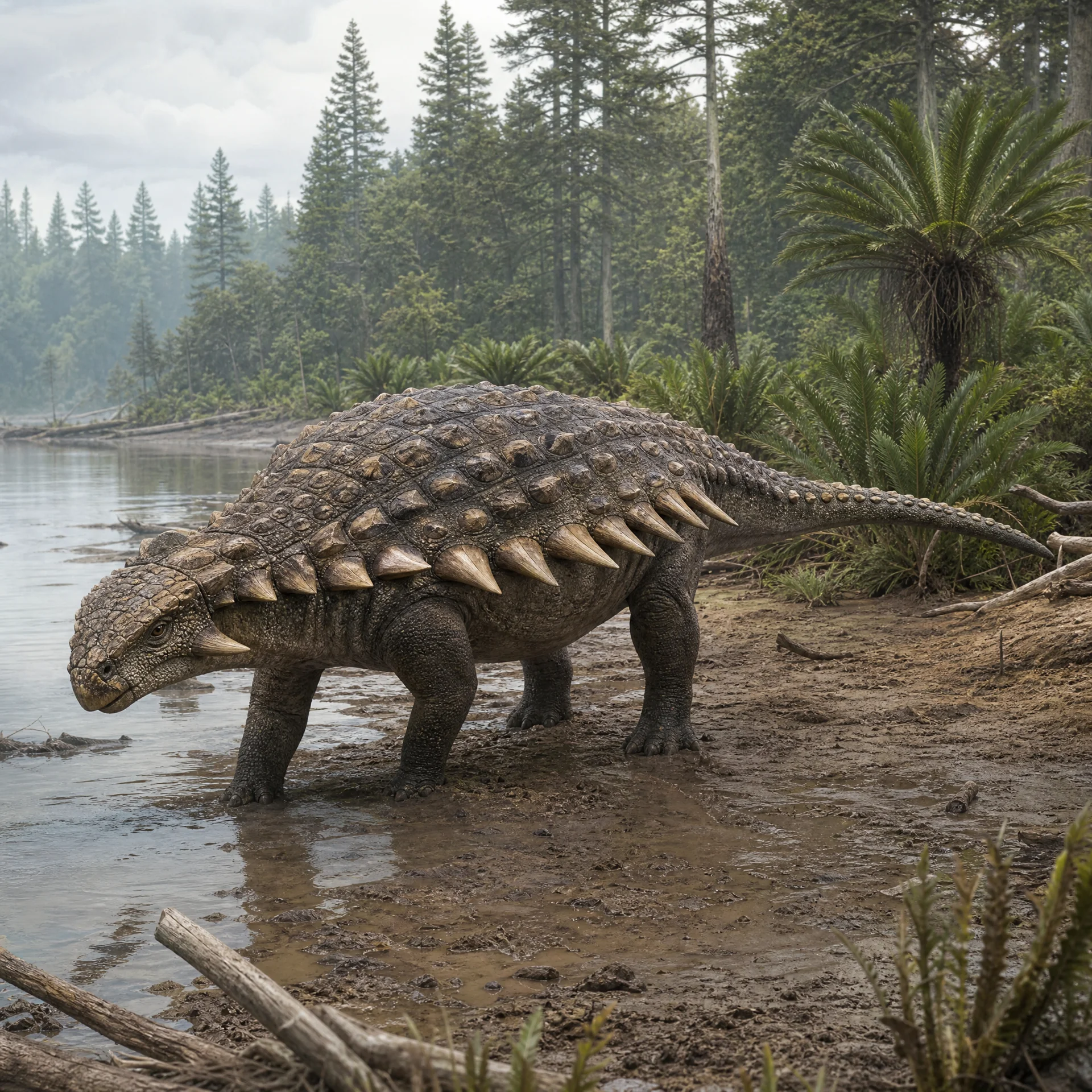 Peloroplites (Peloroplites cedrimontanus) — Dinosaurs · Cretaceous Period prehistoric life illustration | DinoLifePedia