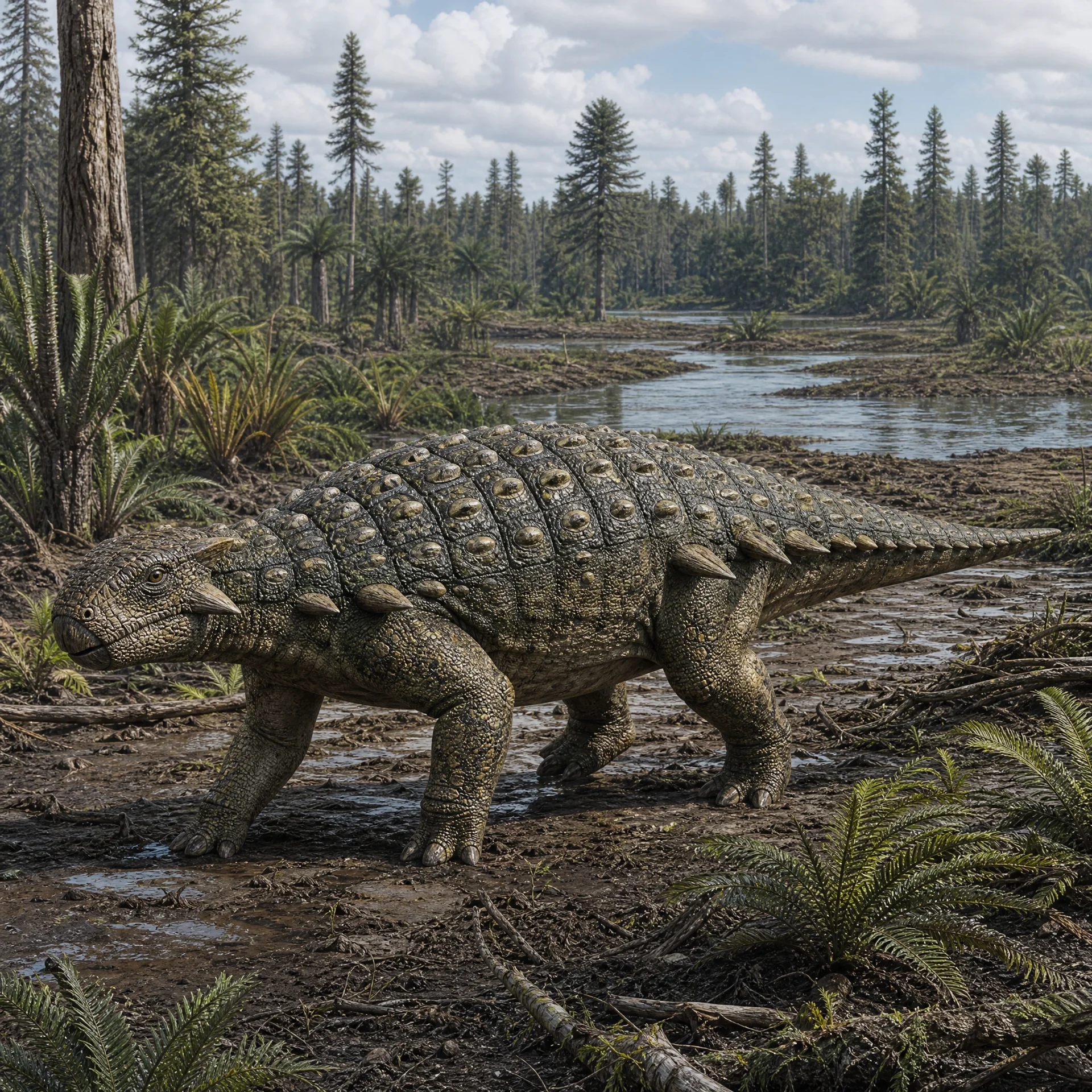 Peloroplites (Peloroplites cedrimontanus) — Dinosaurs · Cretaceous Period prehistoric life illustration | DinoLifePedia