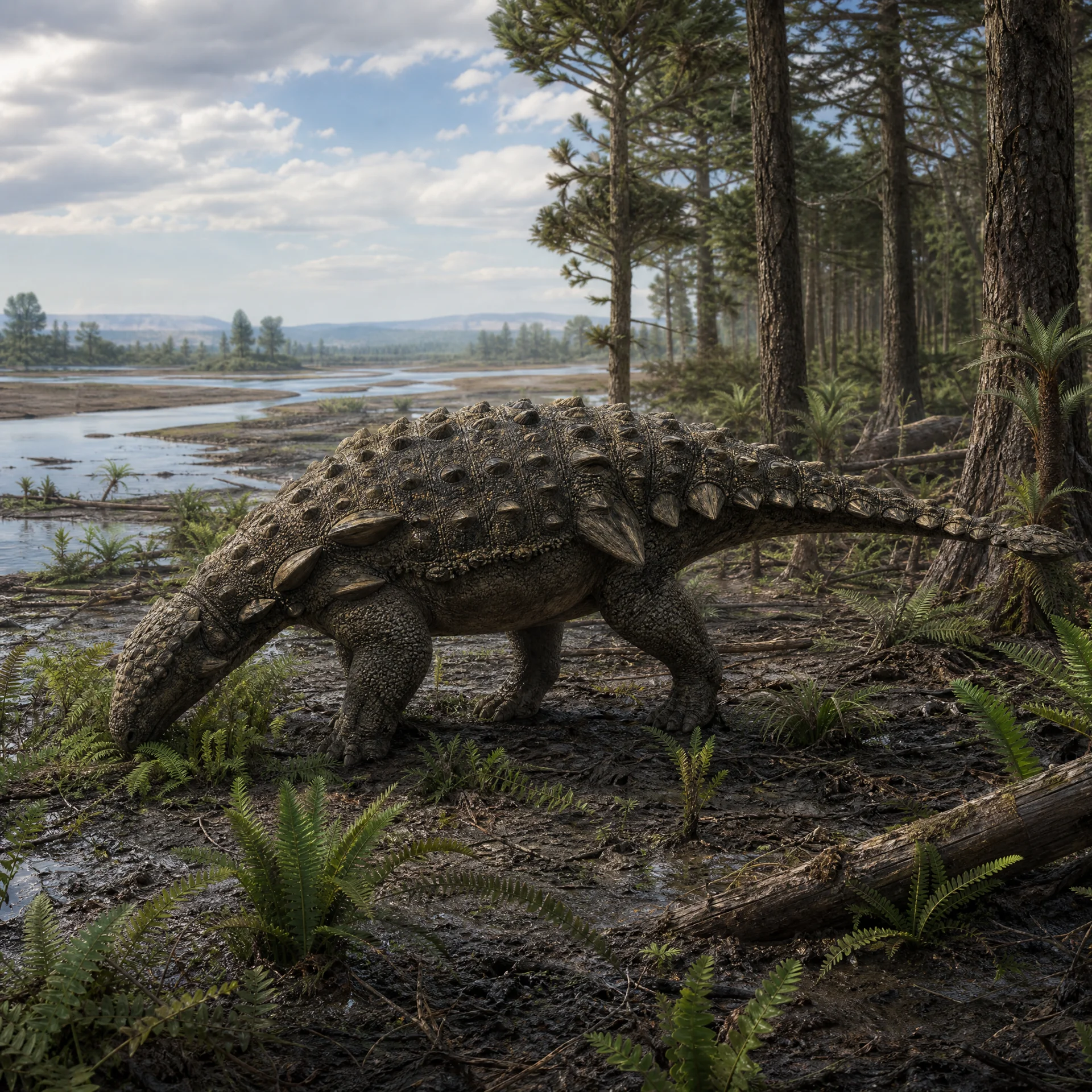 Peloroplites (Peloroplites cedrimontanus) — Dinosaurs · Cretaceous Period prehistoric life illustration | DinoLifePedia