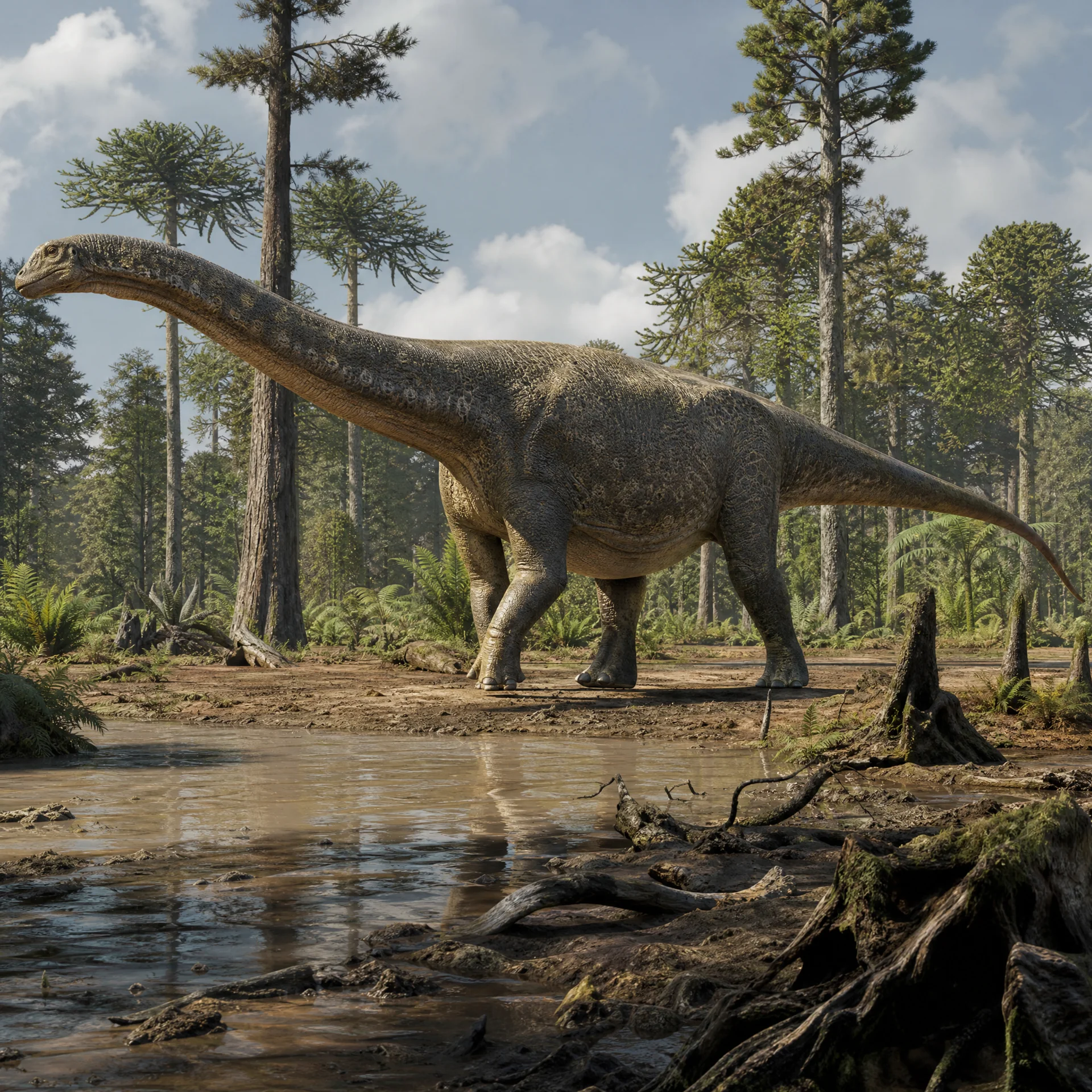 Diamantinasaurus (Diamantinasaurus matildae) — Dinosaurs · Cretaceous Period prehistoric life illustration | DinoLifePedia
