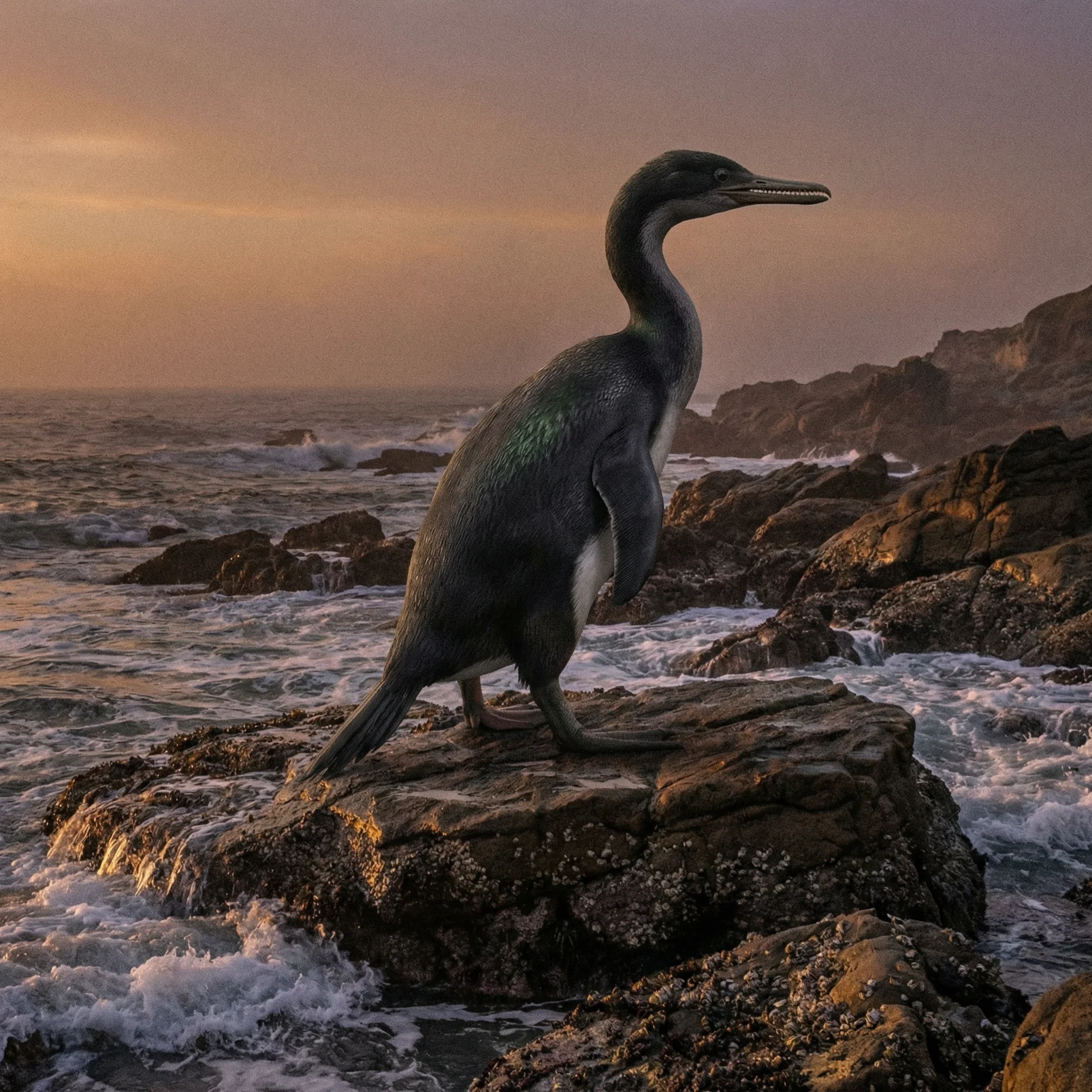 헤스페로르니스 (Hesperornis regalis) — 공룡 · 백악기 고생물 일러스트 | DinoLifePedia
