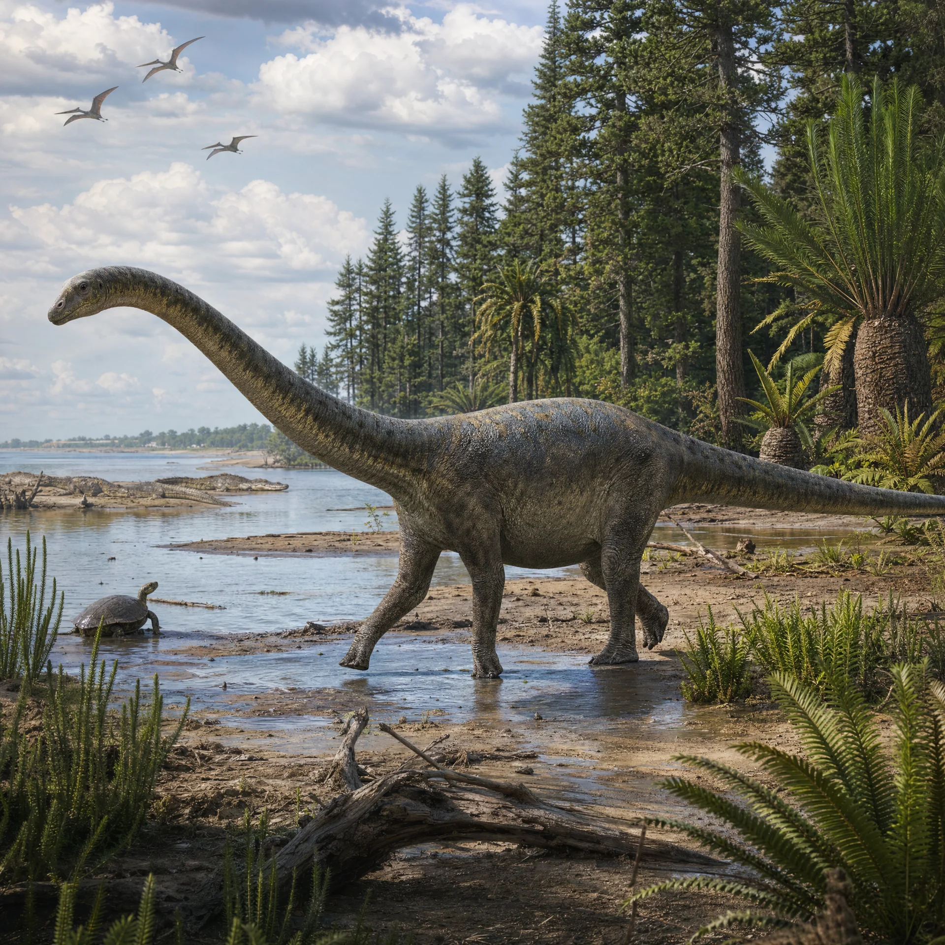 Arkansaurus (Arkansaurus fridayi) — Dinosaurs · Cretaceous Period prehistoric life illustration | DinoLifePedia