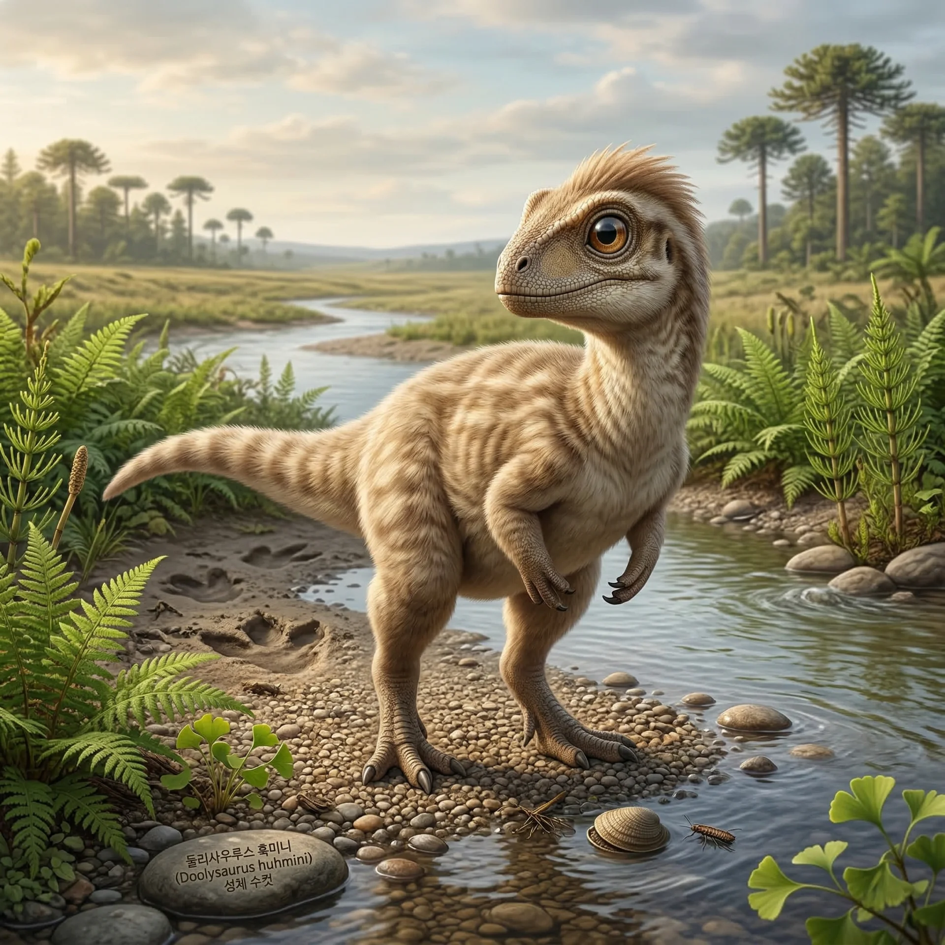 Doolysaurus (Doolysaurus huhmini) — Dinosaurs · Cretaceous Period prehistoric life illustration | DinoLifePedia