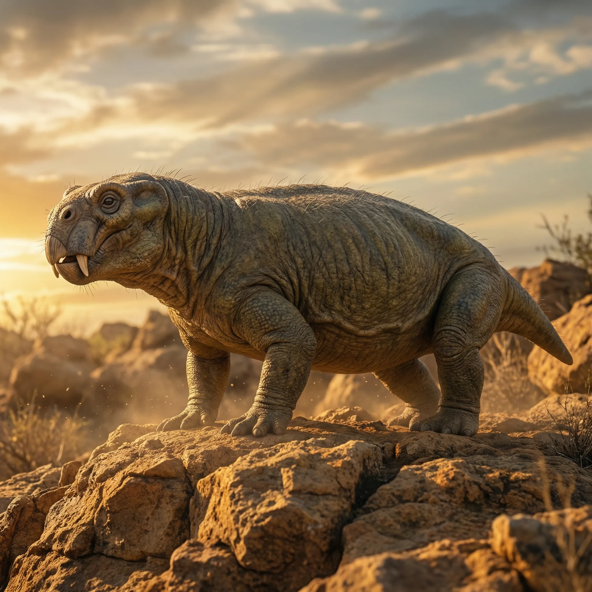 리스트로사우루스 (Lystrosaurus) — 단궁류 · 트라이아스기 고생물 일러스트 | DinoLifePedia