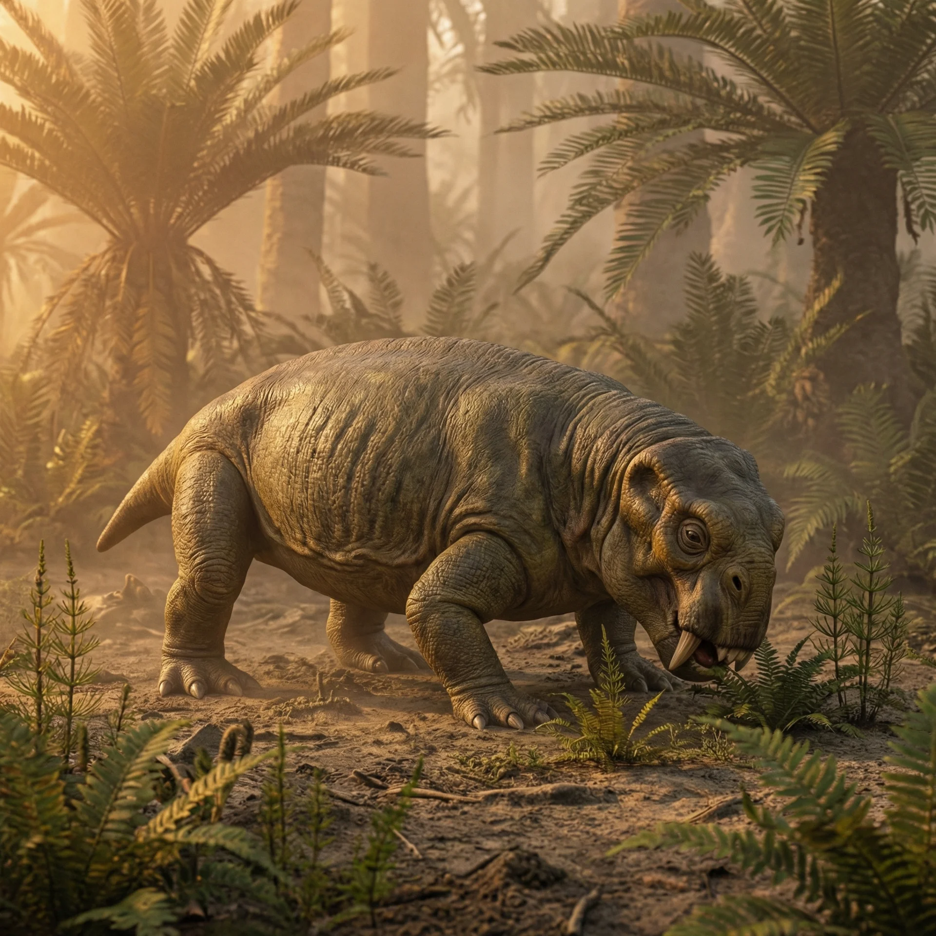 리스트로사우루스 (Lystrosaurus) — 단궁류 · 트라이아스기 고생물 일러스트 | DinoLifePedia
