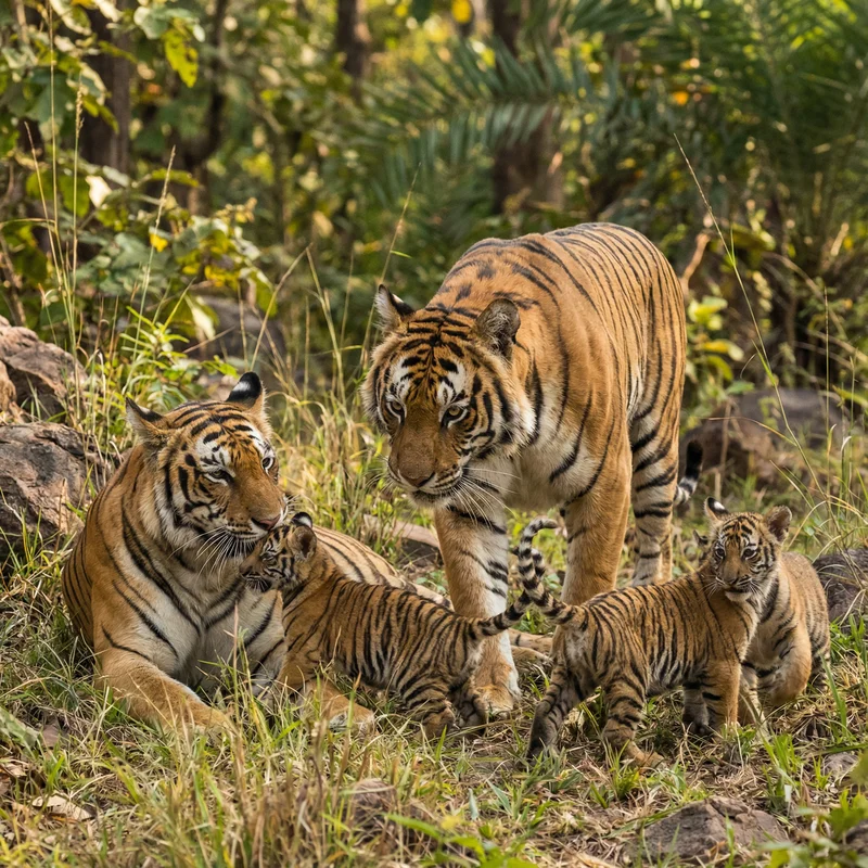 호랑이 (Panthera tigris) — 포유류 현생 생물 일러스트 | DinoLifePedia