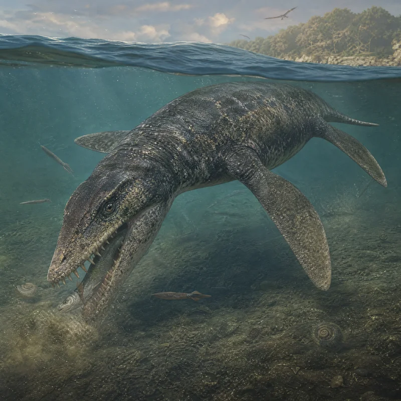 리오플레우로돈 (Liopleurodon ferox) — 해양 파충류 · 쥐라기 고생물 일러스트 | DinoLifePedia