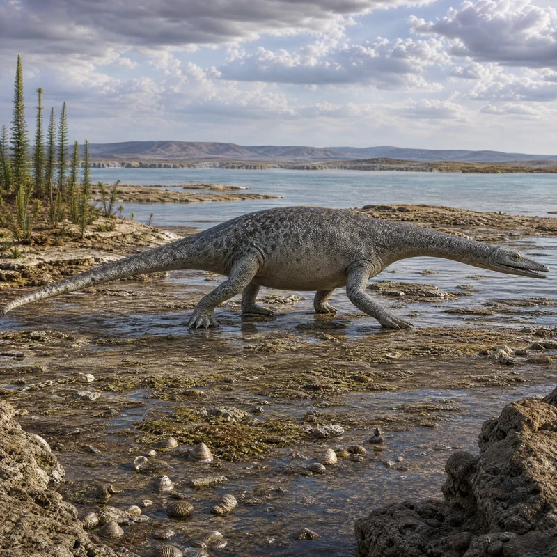 노토사우루스 (Nothosaurus mirabilis) — 해양 파충류 · 트라이아스기 고생물 일러스트 | DinoLifePedia