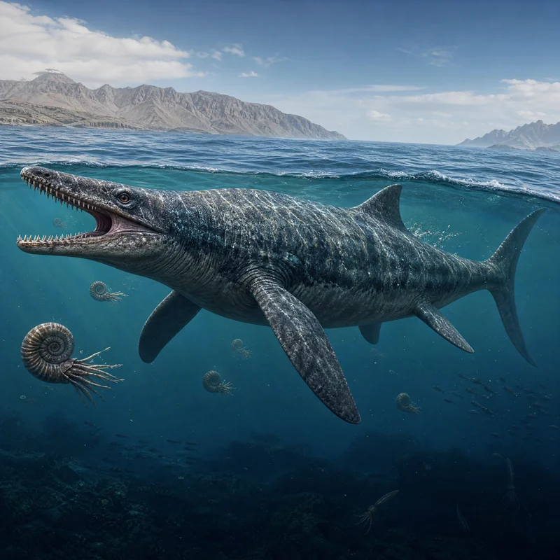 탈라토아르콘 (Thalattoarchon saurophagis) — 해양 파충류 · 트라이아스기 고생물 일러스트 | DinoLifePedia