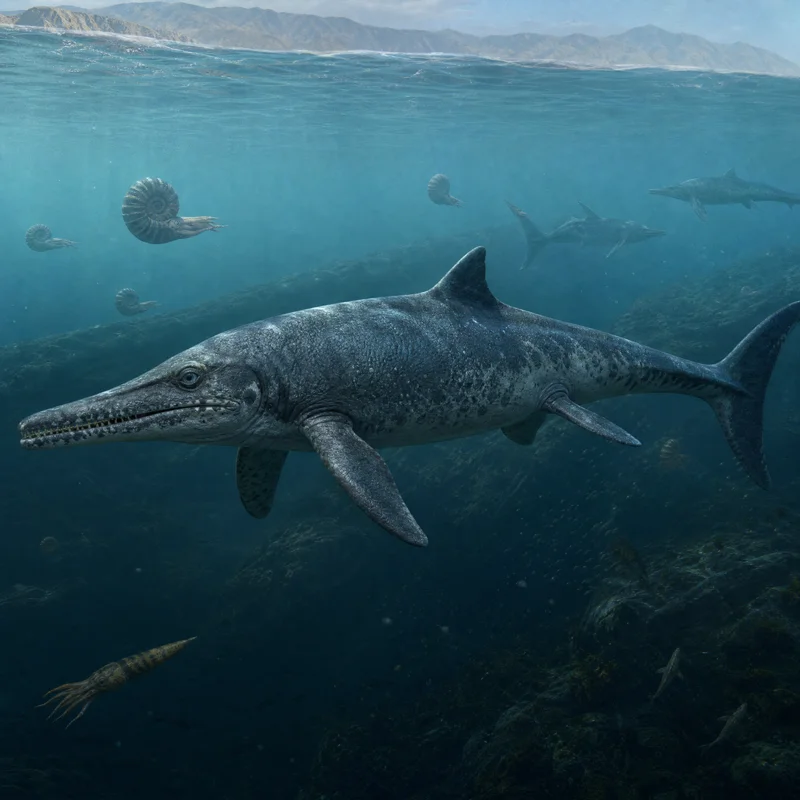 탈라토아르콘 (Thalattoarchon saurophagis) — 해양 파충류 · 트라이아스기 고생물 일러스트 | DinoLifePedia
