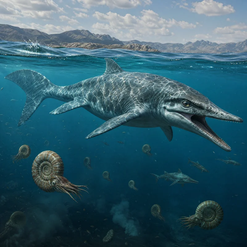 탈라토아르콘 (Thalattoarchon saurophagis) — 해양 파충류 · 트라이아스기 고생물 일러스트 | DinoLifePedia