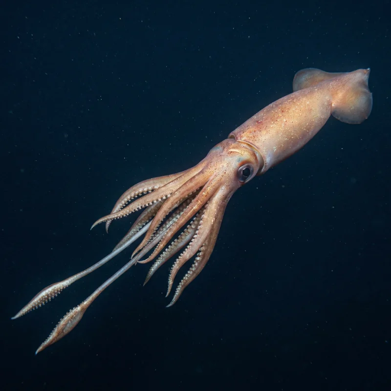 대왕오징어 (Architeuthis dux) — 연체동물 현생 생물 일러스트 | DinoLifePedia