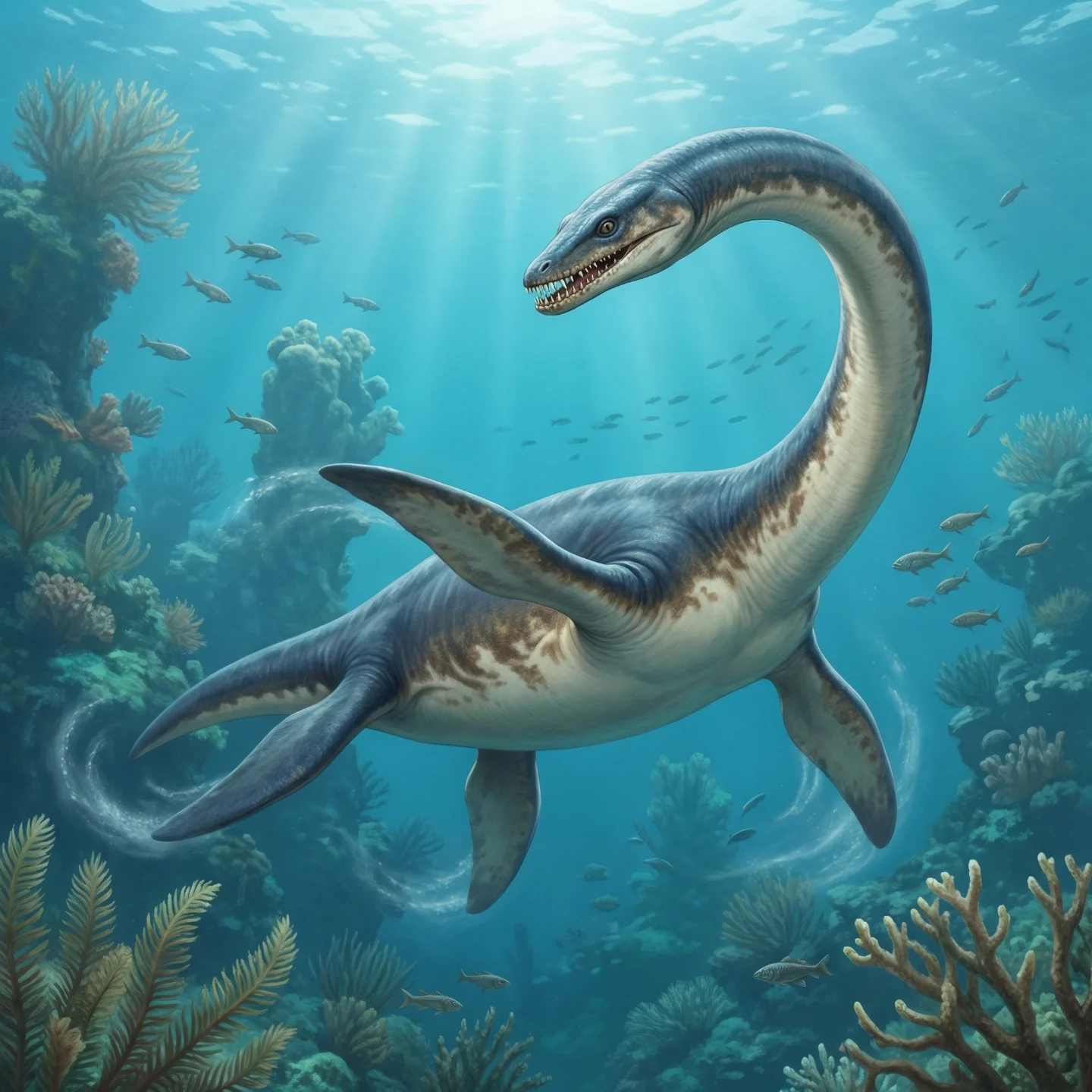플레시오사우루스 (Plesiosaurus dolichodeirus)