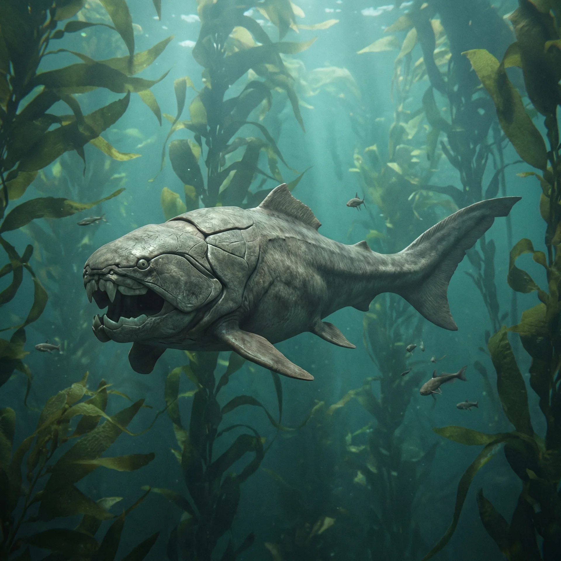 둔클레오스테우스 | 고대 어류 · 고생대 · 고생물 둔클레오스테우스 (Dunkleosteus terrelli) — 고대 어류 · 고생대 고생물 일러스트 | DinoLifePedia