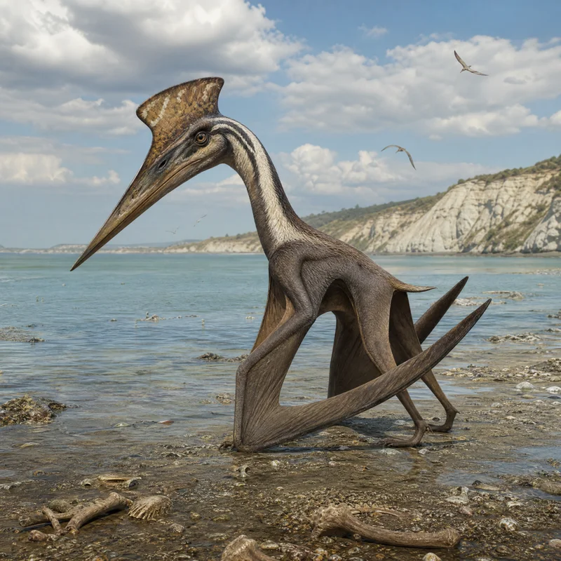 오르니토케이루스 (Ornithocheirus simus) — 익룡 · 백악기 고생물 일러스트 | DinoLifePedia