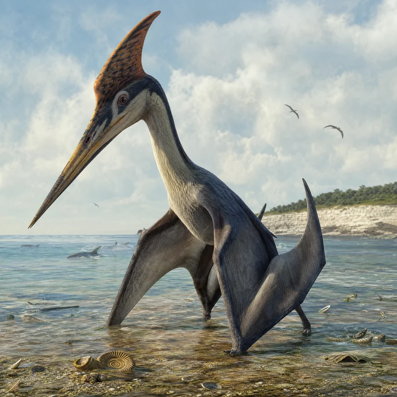 오르니토케이루스 (Ornithocheirus simus) — 익룡 · 백악기 고생물 일러스트 | DinoLifePedia