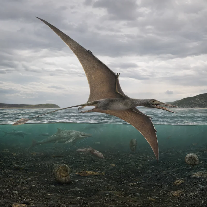 도리그나투스 (Dorygnathus banthensis) — 익룡 · 쥐라기 고생물 일러스트 | DinoLifePedia