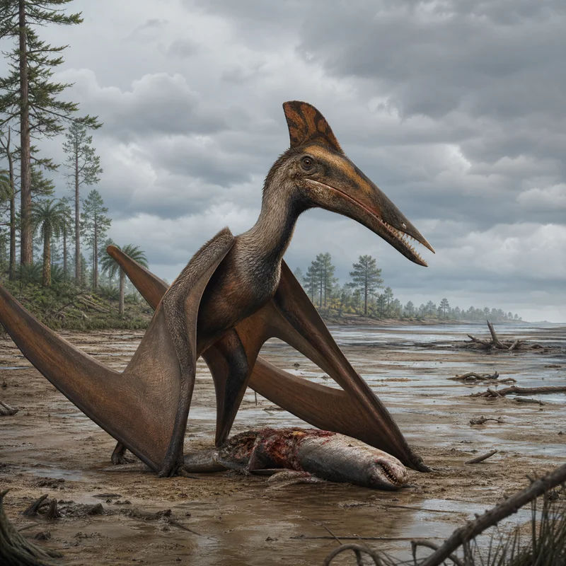 이스티오닥틸루스 (Istiodactylus latidens) — 익룡 · 백악기 고생물 일러스트 | DinoLifePedia